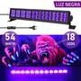 Imagem de  Barra de Luz Negra Potente  com 18 LEDs Ultravioleta Ideal Ambientes Escuros LKUV9X2