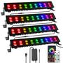 Imagem de Barra de Luzes LED YeeSite para Palco - Kit com 4 Peças, 72W, RGB e Regulável