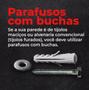 Imagem de Barra Fixa 65 cm + Kit Parafusos e buchas Blackwolf Treino Top