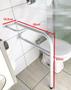 Imagem de Barra Lateral Vaso Sanitário Segurança Para Idosos e Deficientes com Mobilidade