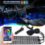 Imagem de Barra Led Neon RGB Interno Hilux 2013 2014 2015 2016 Luz Interna Controle Por Via Celular Cortesia Tunning Top Várias Cores