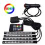 Imagem de Barra LED Veicular RGB 9 LEDs Para Carro Com Controle E Sensor Rítmico LEDVLX