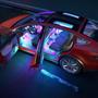 Imagem de Barra Neon Led Cob 8 Cores RGB Carro Moto Caminhao Musica Controle Som Painel Decoraçao Automotiva