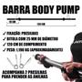 Imagem de Barra para Academia Body Pump Musculação 1,20 + Presilhas
