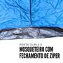 Imagem de Barraca Camping Para 3 Pessoas Importway Com Cobertura Mosquiteiro Porta Dupla Bolsa de Transporte Resistente Azul