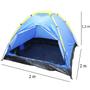 Imagem de Barraca de Camping Acampamento Praia 4 Pessoas Iglu com Bolsa de Transporte Azul Importway IWBC-4P
