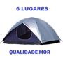 Imagem de Barraca Iglu Acampamento Camping Luna 6 Lugares Sobreteto 3x3