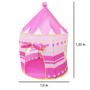 Imagem de Barraca Infantil Toca Dobrável Castelo Menina Cabana Tenda Divertida Rosa Brinqway BW-068RS