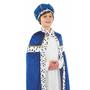 Imagem de barraco divertido Wiseman Costume Kids Azul Presépio Bíblico 3 Wisemen Roupa de Natal para crianças tamanho pequeno