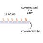 Imagem de Barramento Fase Monofásico 63A Tramontina Tipo Pente 240v Monopolar DIN 12 Pólos