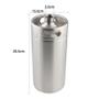 Imagem de Barril Keg Growler  Aço Inox Para Cerveja - Capacidade 3,6 L  Chopp