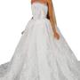 Imagem de Barwa Vestido de Noiva Branco com Long Veil Evening Party Princess White Lace Dress para 11,5 Polegadas Girl Doll