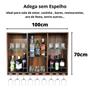 Imagem de Barzinho De Parede Adega Porta Bebidas Taças Whisky - 70X100