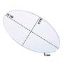 Imagem de Base Acrílica Oval 100 14x8 + 80 10x6+ 30 8x5 S/ Borda Trans