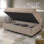 Imagem de Base Box Baú 88x188 material sintético Bege com Colchão Berlim Probel