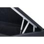 Imagem de Base Box Baú Blindado Viúva AColchoes Sintético Cinza 41x128x188