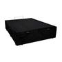 Imagem de Base Box Baú Blindado Viúva AColchoes Suede Preto 49x128x188