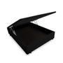 Imagem de Base Box Baú Blindado Viúva AColchoes Suede Preto 49x128x188