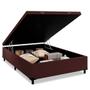 Imagem de Base Box Baú Casal 1Belos Sonhos Poliéster Preto 41x138x188