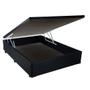 Imagem de Base Box Baú Casal AColchões Sintético Preto 41x138x188