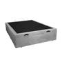 Imagem de Base Box Baú Casal Santo Box Suede Cinza 47x138x188