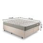 Imagem de Base Box Baú Queen 158x198 Linho Bege com Colchão Ecoline D40 Espuma