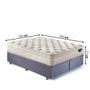 Imagem de Base Box Baú Queen 158x198 Suede Cinza com Colchão Audaz Molas Ensacadas