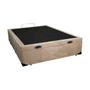 Imagem de Base Box Baú Viúva A colchões Suede Bege 41x128x188