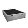 Imagem de Base Box Baú Viúva A colchões Suede Cinza 41x128x188