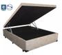 Imagem de Base Box Baú Viúva Belos Sonhos Suede Bege 41x128x188