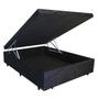 Imagem de Base Box Baú Viúva SP Móveis Sintético Preto - 45x128x188