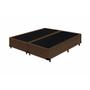 Base Box Bipartido King Suede Marrom 38x193x203 Serra Negra Imagem de Base Box Bipartido King Suede Marrom 38x193x203 Serra Negra