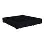 Imagem de Base Box Bipartido Queen Suede Preto 40x158x198 Ducci