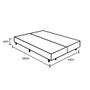 Imagem de Base Box Bipartido Queen Suede Preto 40x158x198 Ducci