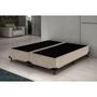 Imagem de Base Box Blindado Casal Bipartido AColchoes Suede Bege 40x138x188