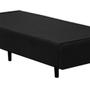 Imagem de Base Box Blindado Solteiro HomeQueen Suede Preto 40x88x188