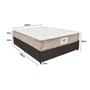 Imagem de Base Box Cama Casal com Colchão (138x59x188) Gazin CR35222 Natural/Marrom