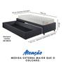 Imagem de Base Box Cama Solteiro Sapateira Linho Cinza e Colchão Ecoline D33 Ecoflex 88x188