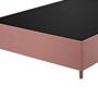 Imagem de Base Box Casal 37cm x 188cm x 138cm Treviso Liso Turkey Rose