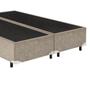 Imagem de Base Box Casal Bipartido  Moveis Suede Bege - 30x138x188