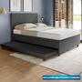 Imagem de Base Box Casal com Cama Auxiliar com colchão conjugado Veludo - SkyBox