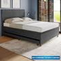 Imagem de Base Box Casal com Cama Auxiliar com colchão conjugado Veludo - SkyBox