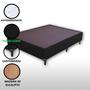 Imagem de Base Box Casal Padrão Suede Liso (1,38 x 1,88 m) Com 37 cm de altura Para Colchão