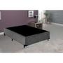 Imagem de Base Box Casal Suede Cinza 40x138x188