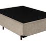 Imagem de Base Box Casal Suede Extremo Reforçado HomeQueen Bege 40x138x188