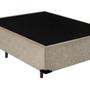 Imagem de Base Box Casal Viúva Crisle Suede Bege 40x128x188