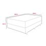 Imagem de Base Box com Colchão Toronto Ecotec Casal Molas Ensacadas 62x188x138 Cor Marrom