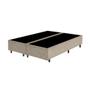 Imagem de Base Box King Bipartido Santo Box Suede Bege 40x192x203