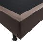 Imagem de Base Box para Cama Casal Queen 158x198cm Bipartido Liz S05 Sintético Marrom - Mpozenato