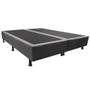 Imagem de Base Box para Cama Casal Queen 158x198cm Bipartido Liz S05 Suede Bordado Cinza - Mpozenato